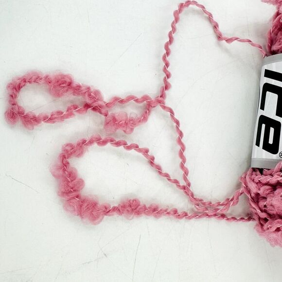 Ice Yarns NODONE PINK Mauve Bulky Textured Mixed Fiber 4 Ball Lot Acrylic - Picture 5 of 5